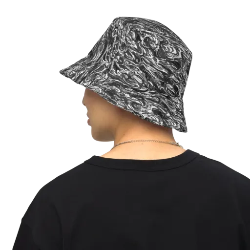 Liquid Onyx on a Reversible Bucket Hat