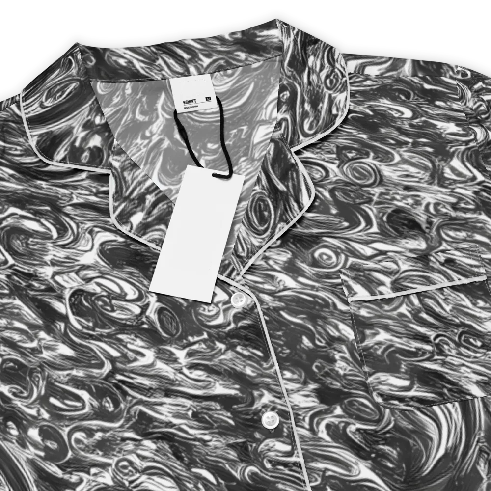 Liquid Onyx on Women's Short Sleeve Pajama Top — Product details
