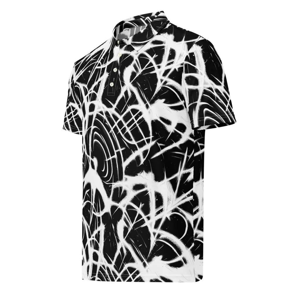 Black Thorn on Men's Slim Fit Polo Shirt — Left Front