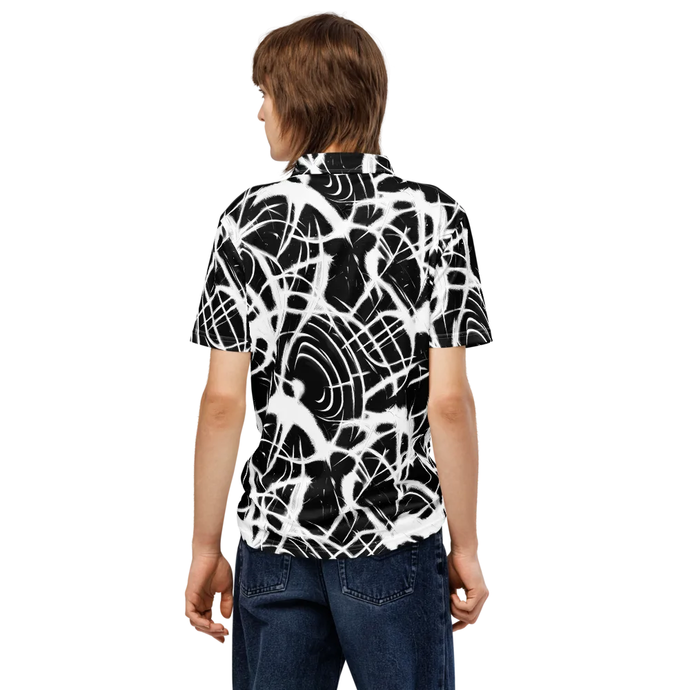 Black Thorn on Men's Slim Fit Polo Shirt — Back