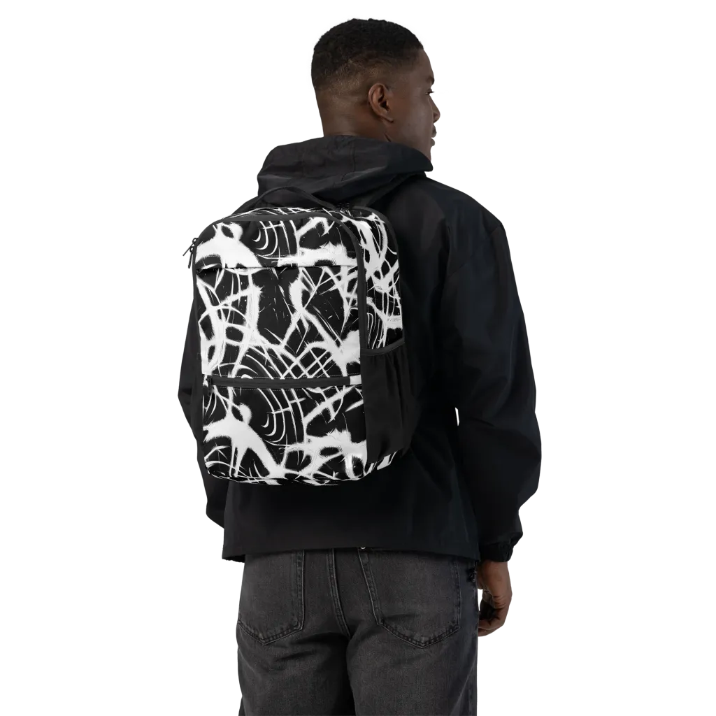 Black Thorn on Utility Backpack — Back