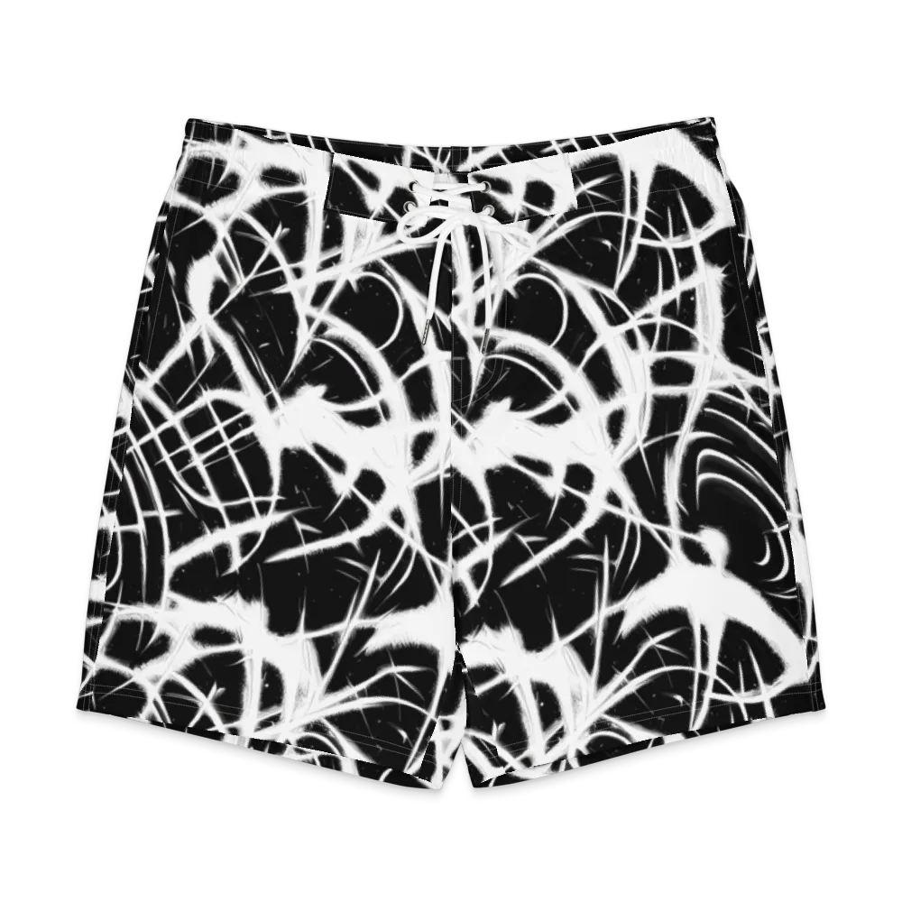 Black Thorn on Men's Board Shorts — Front