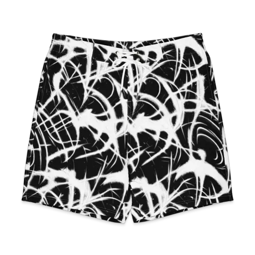 Black Thorn on a Men's Board Shorts