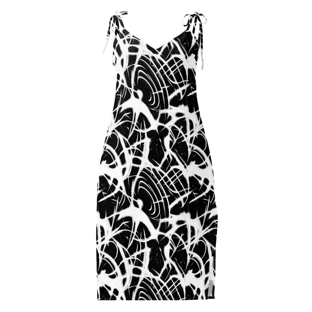 Black Thorn on Slip Dress — Front