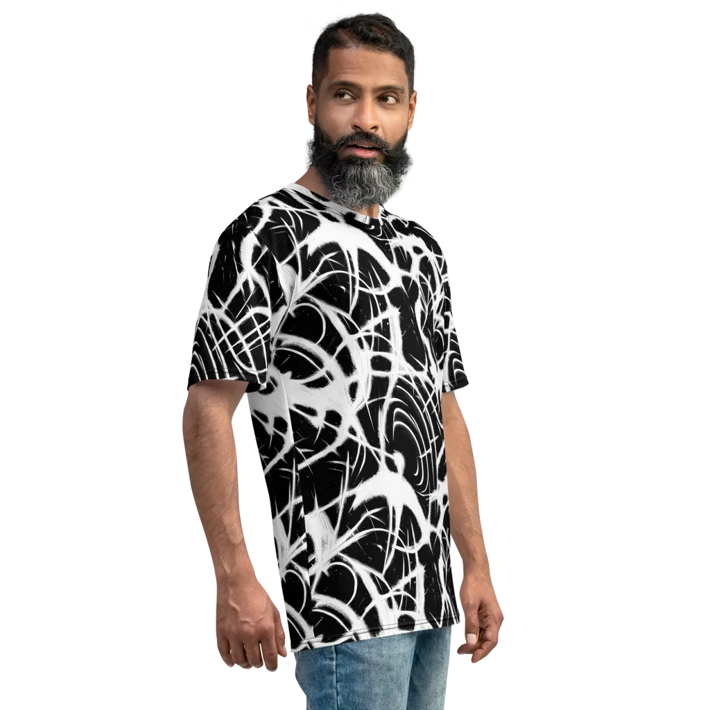 Black Thorn on Men's Crew Neck T-Shirt — Right
