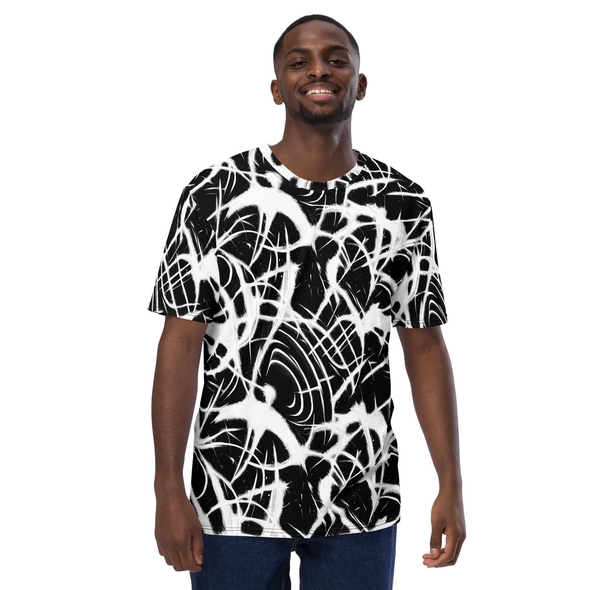 Black Thorn on Men's Crew Neck T-Shirt — Front