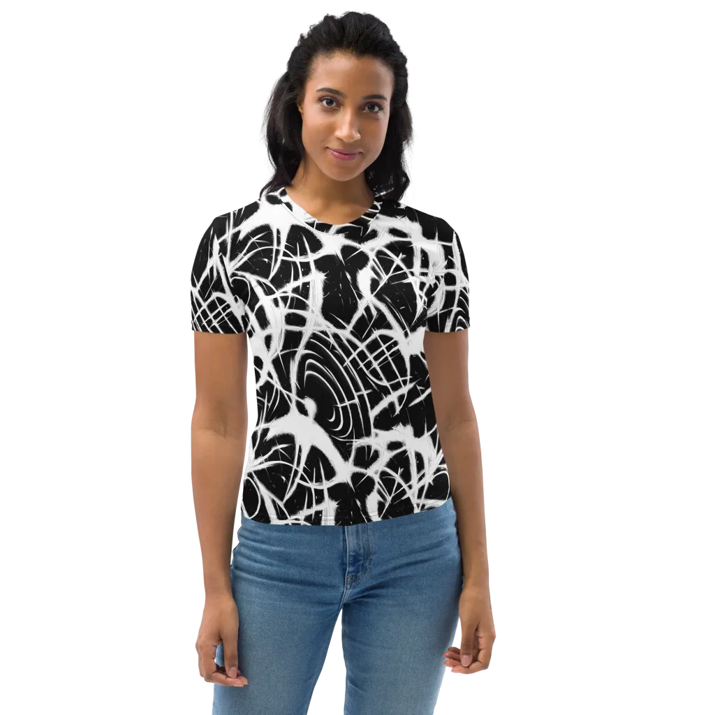 Black Thorn on Women's Crew Neck T-Shirt — Front