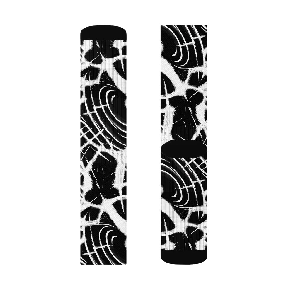 Black Thorn on Socks — Right Sock