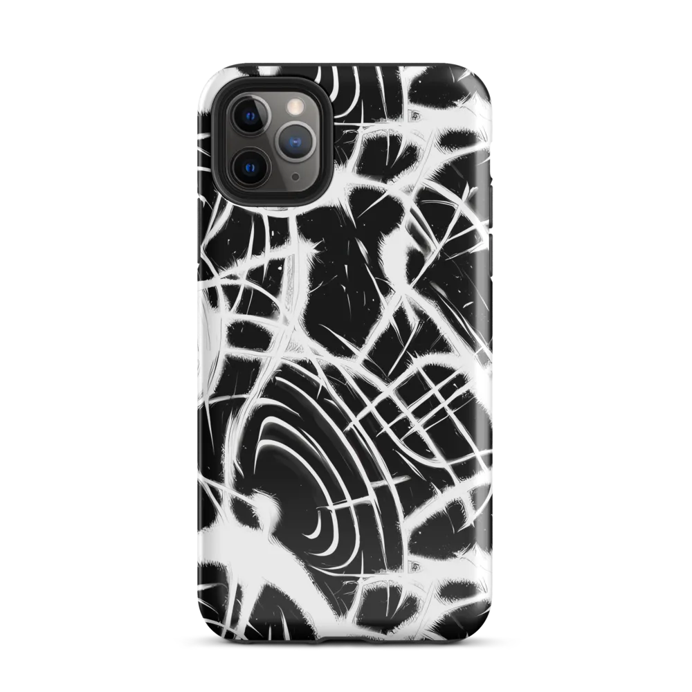 Black Thorn on Tough Case for iPhone® — Front