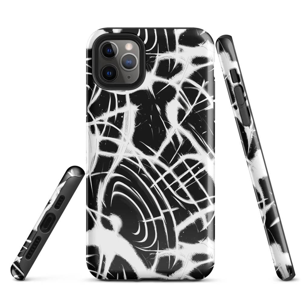 Black Thorn on Tough Case for iPhone® — Front