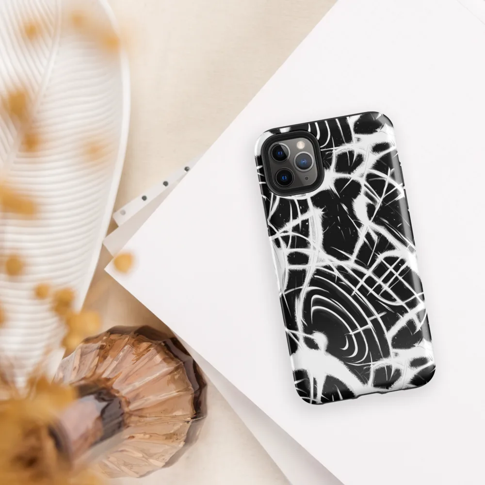 Black Thorn on Tough Case for iPhone® — Front