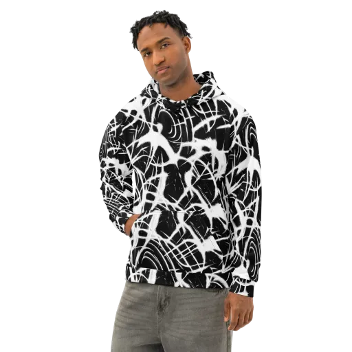 Black Thorn on a Cotton Hoodie
