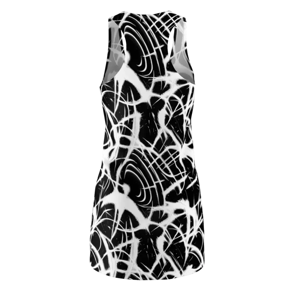 Black Thorn on Racerback Dress — Back
