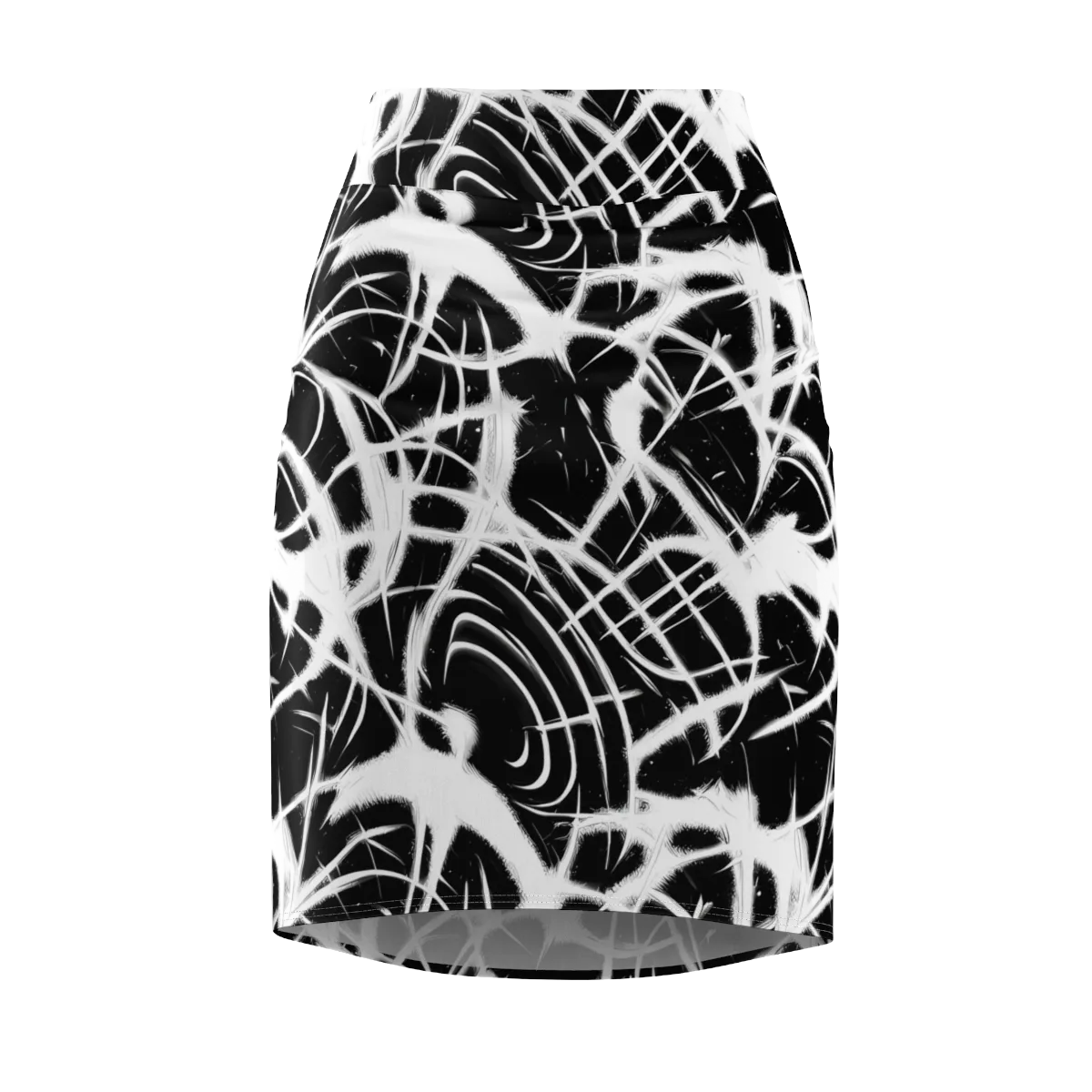 Black Thorn on Pencil Skirt — Front