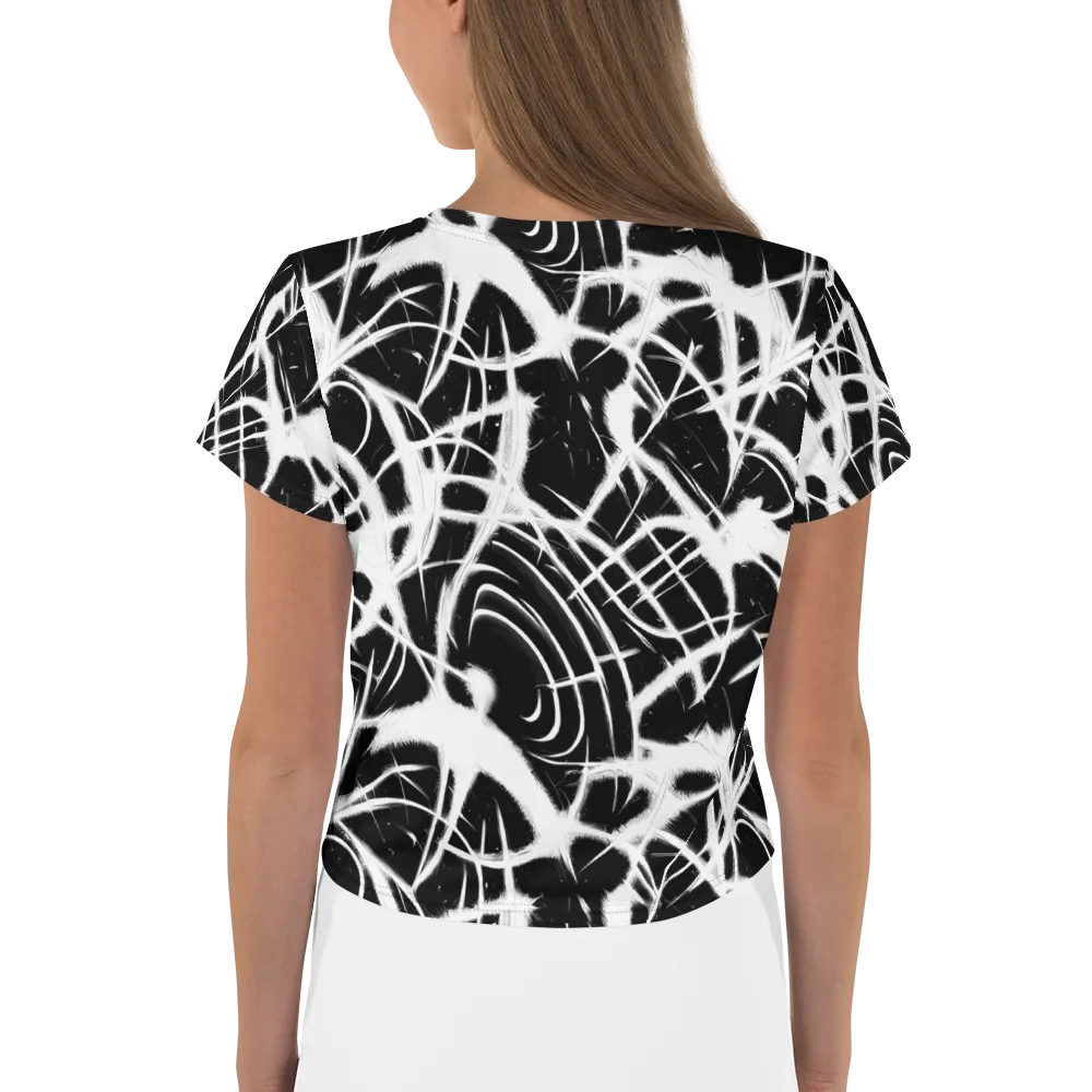 Black Thorn on Crop Tee — Back