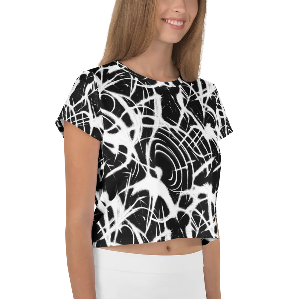 Black Thorn on Crop Tee — Right