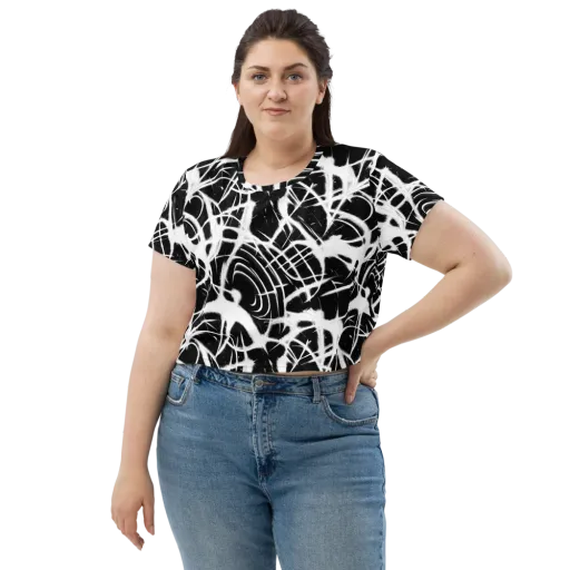 Black Thorn on a Crop Tee