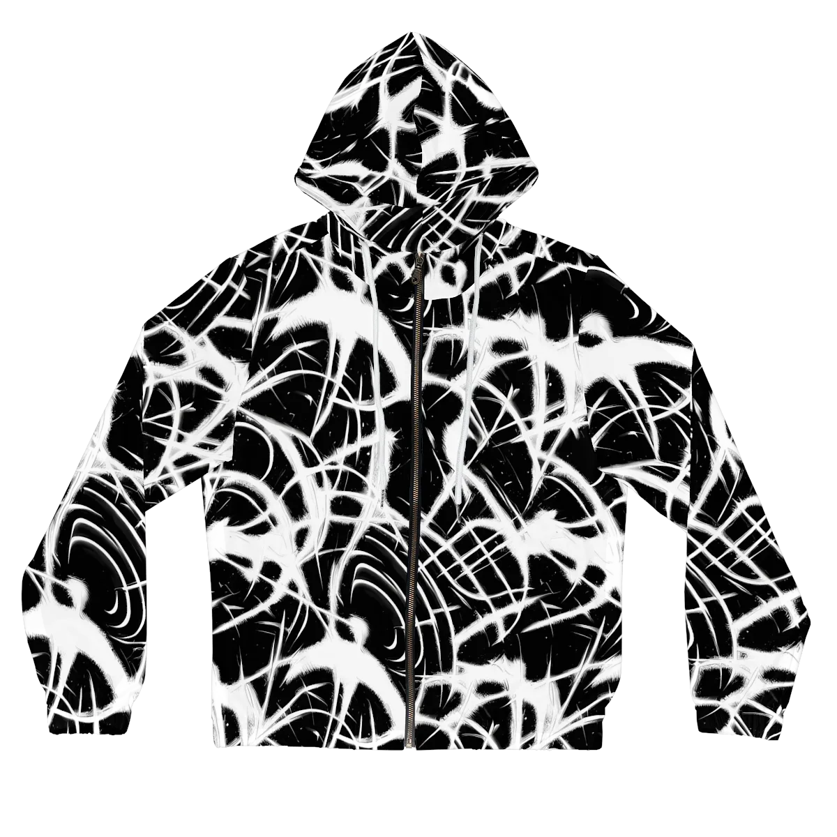 Black Thorn on Women's Full-Zip Hoodie — Front