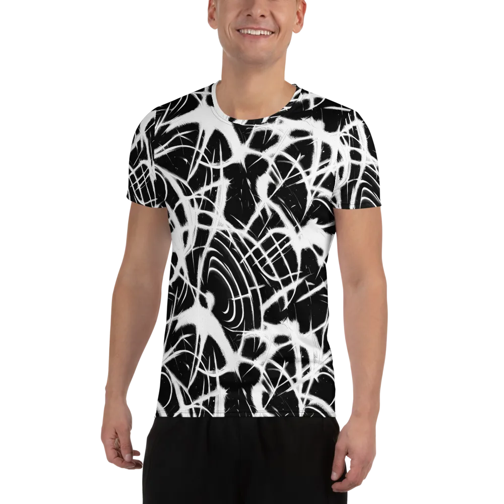 Black Thorn on Men's Athletic T-Shirt — Front