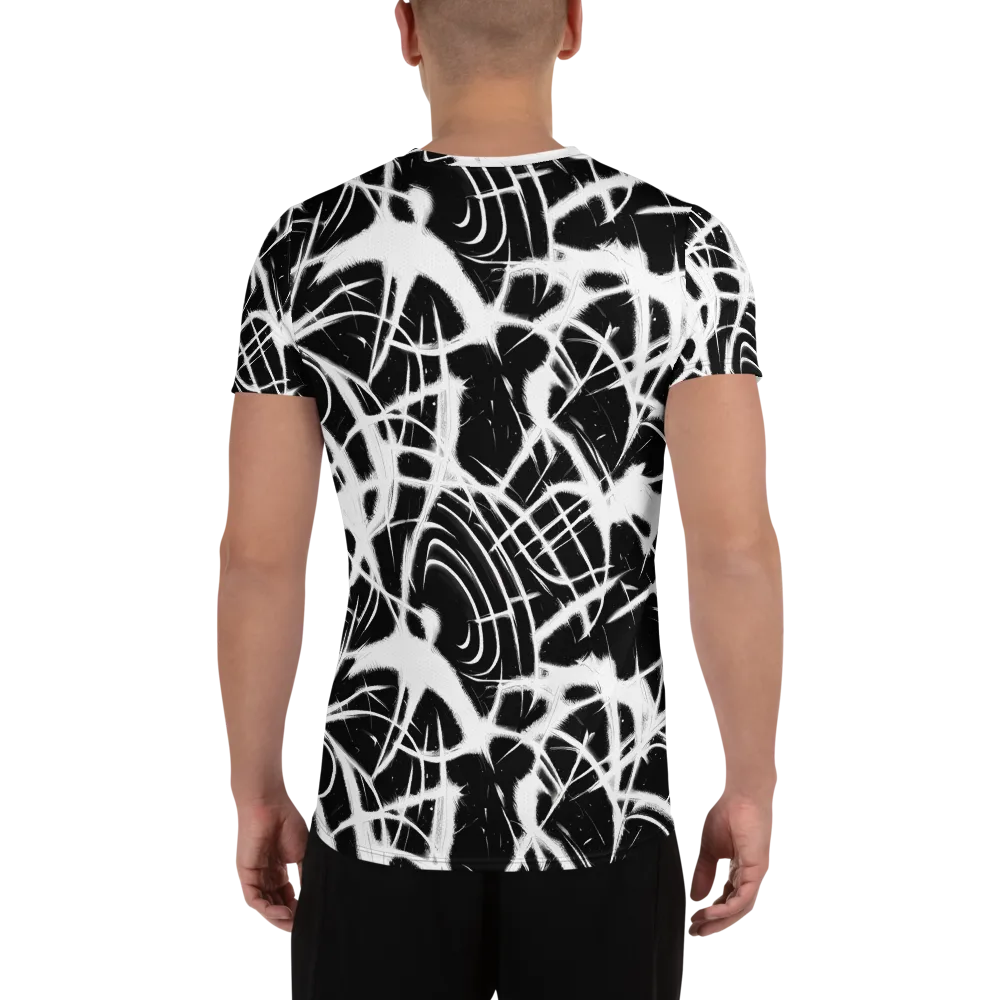 Black Thorn on Men's Athletic T-Shirt — Back