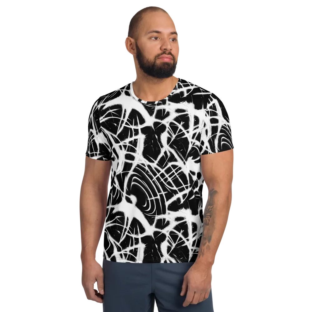 Black Thorn on Men's Athletic T-Shirt — Front