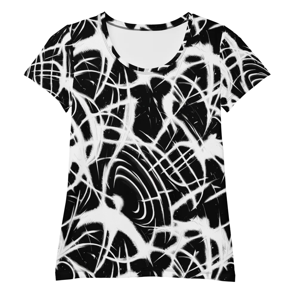 Black Thorn on Women's Athletic T-Shirt — Front