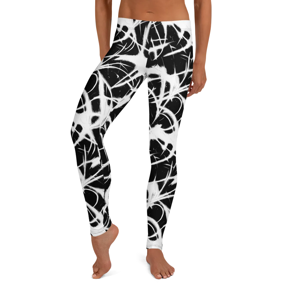 Black Thorn on Leggings — Front