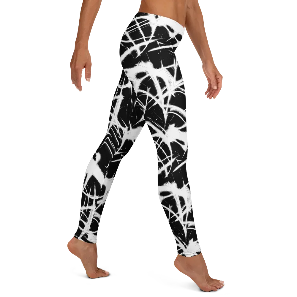 Black Thorn on Leggings — Right