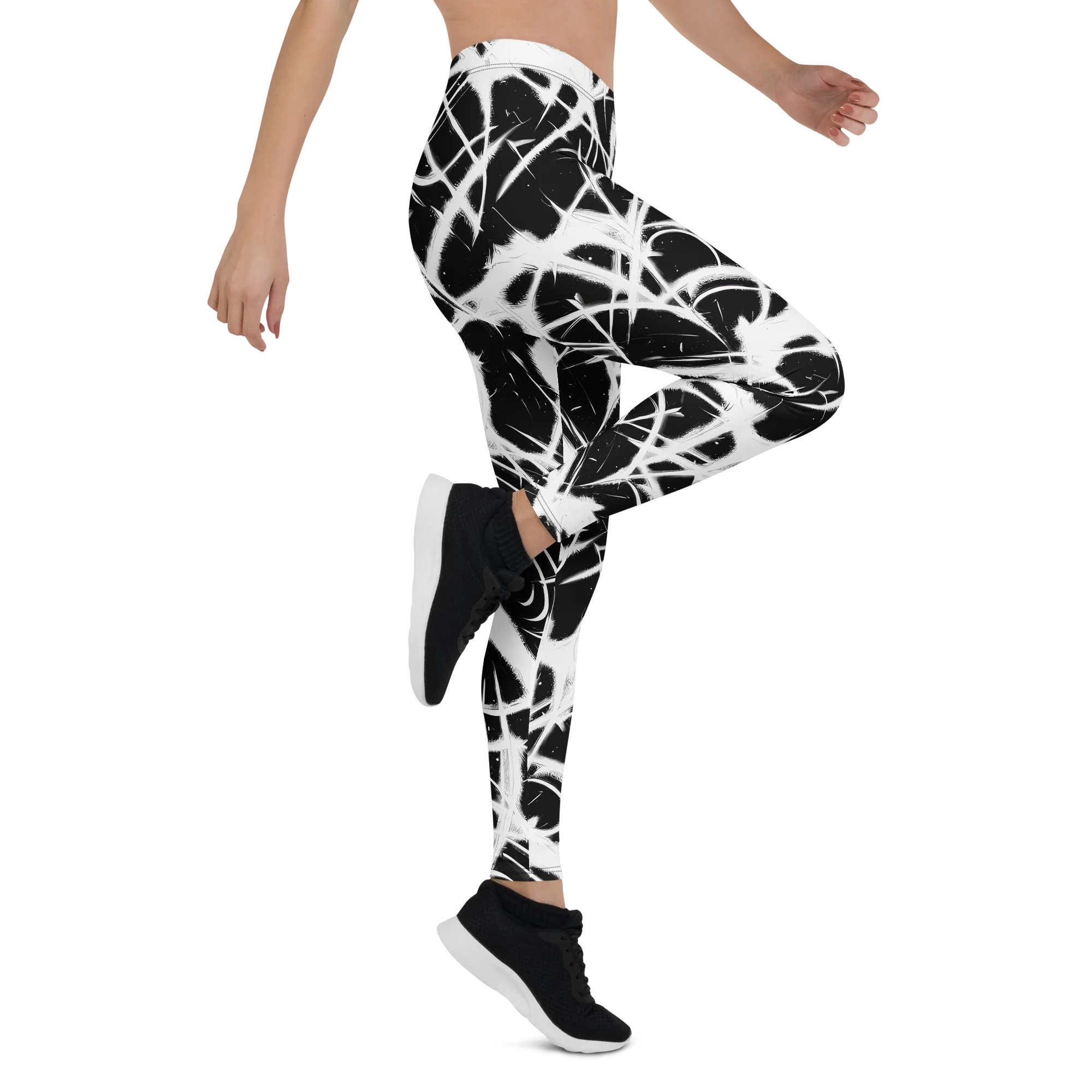 Black Thorn on Leggings — Right