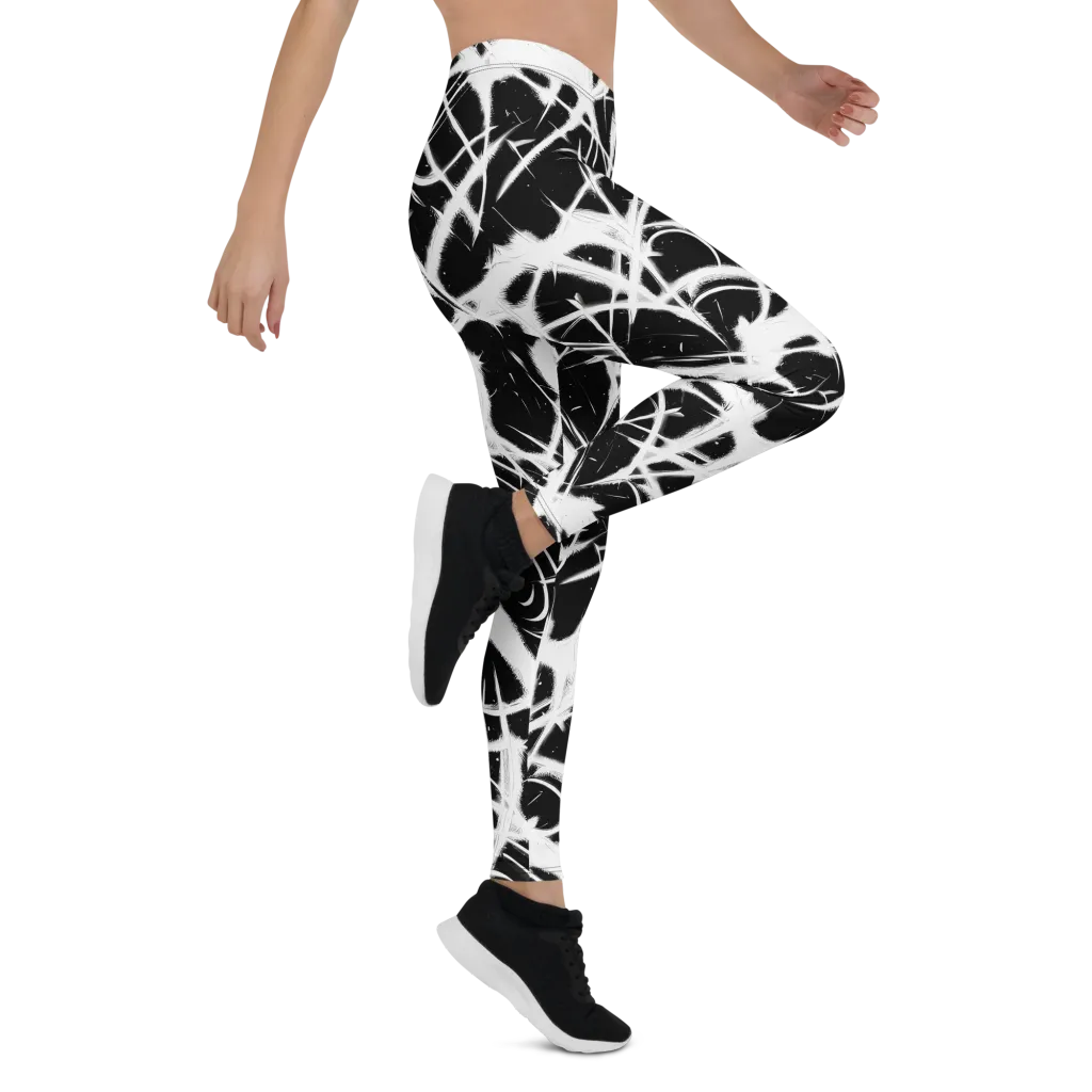 Black Thorn on Leggings — Right