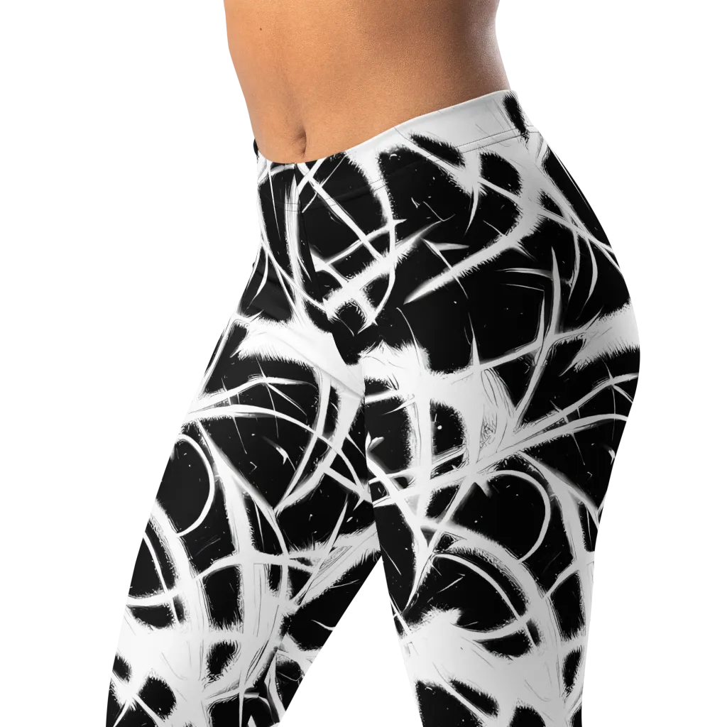Black Thorn on Leggings — Left Front