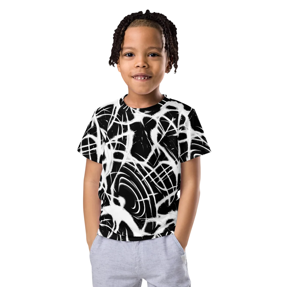 Black Thorn on Kids Crew Neck T-Shirt — Front