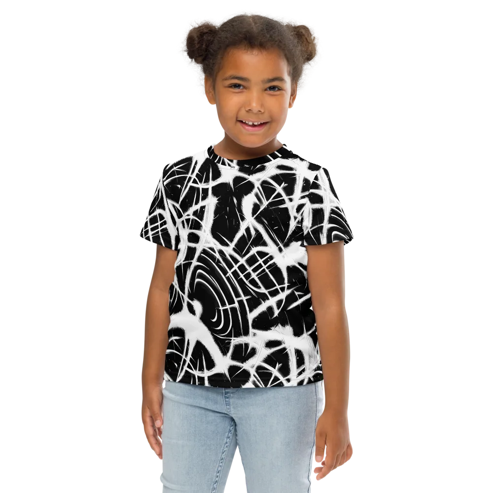 Black Thorn on Kids Crew Neck T-Shirt — Front