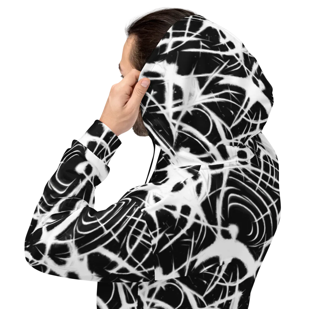 Black Thorn on Hoodie — Back