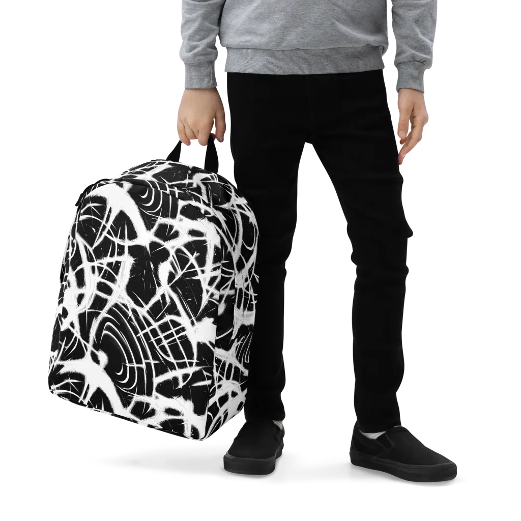 Black Thorn on Minimalist Backpack — Zoomed-in