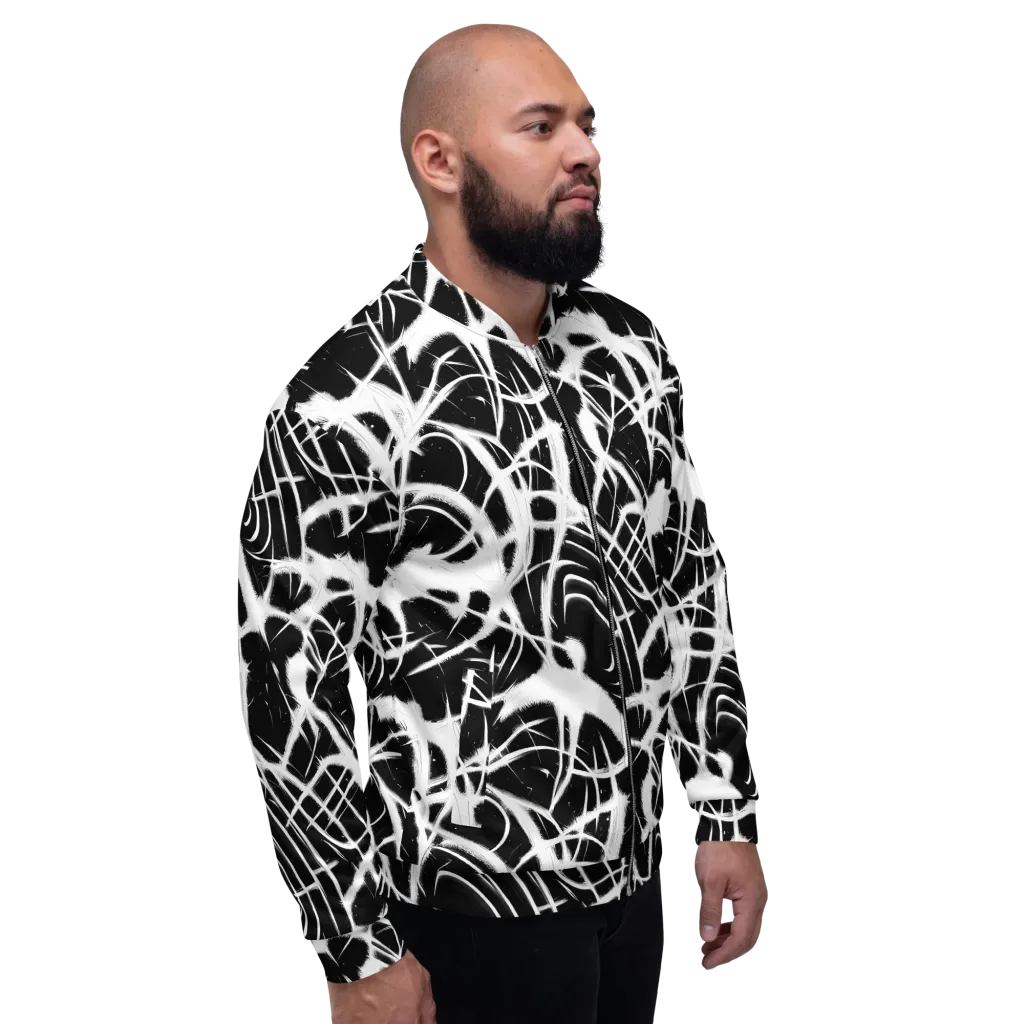 Black Thorn on Bomber Jacket — Right