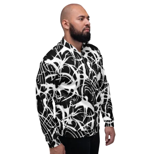 Black Thorn on a Bomber Jacket
