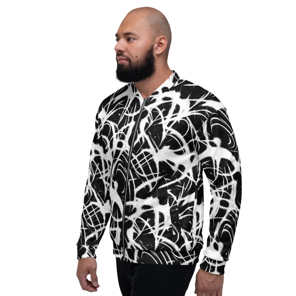 Black Thorn on Bomber Jacket — Left