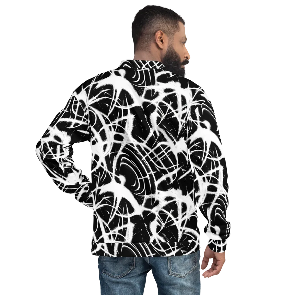 Black Thorn on Bomber Jacket — Back