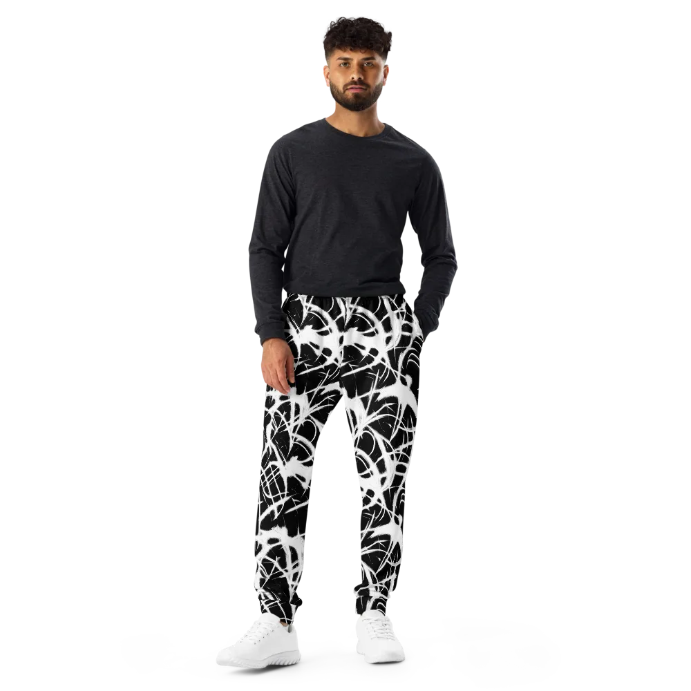 Black Thorn on Men's Joggers — Front