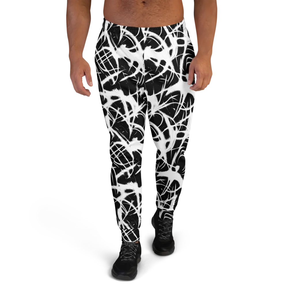 Black Thorn on Men's Joggers — Front