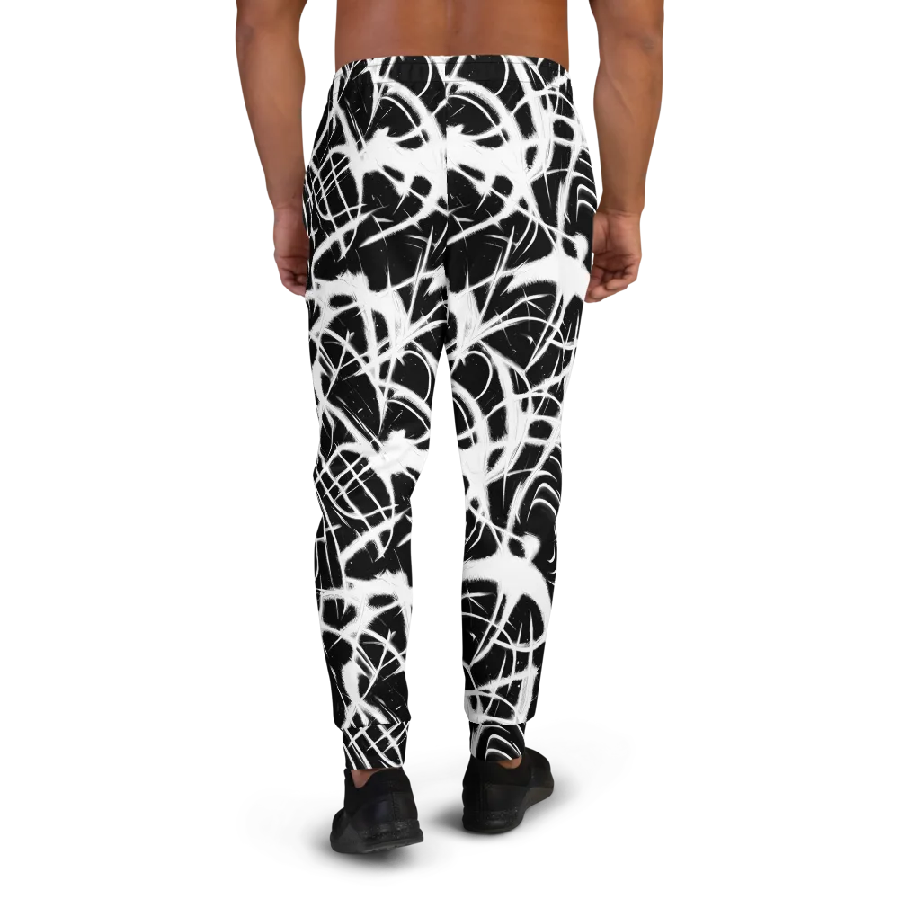 Black Thorn on Men's Joggers — Back