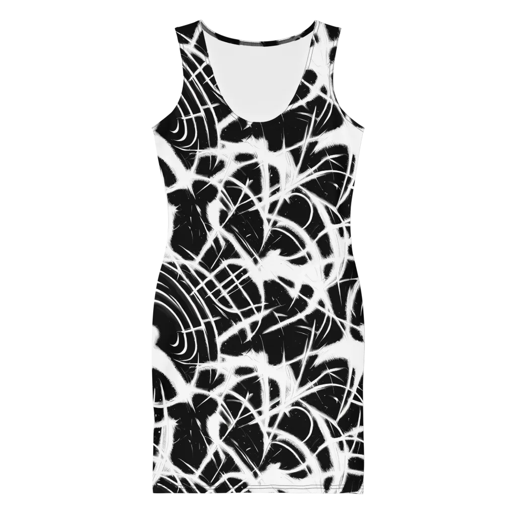 Black Thorn on Bodycon Dress — Front