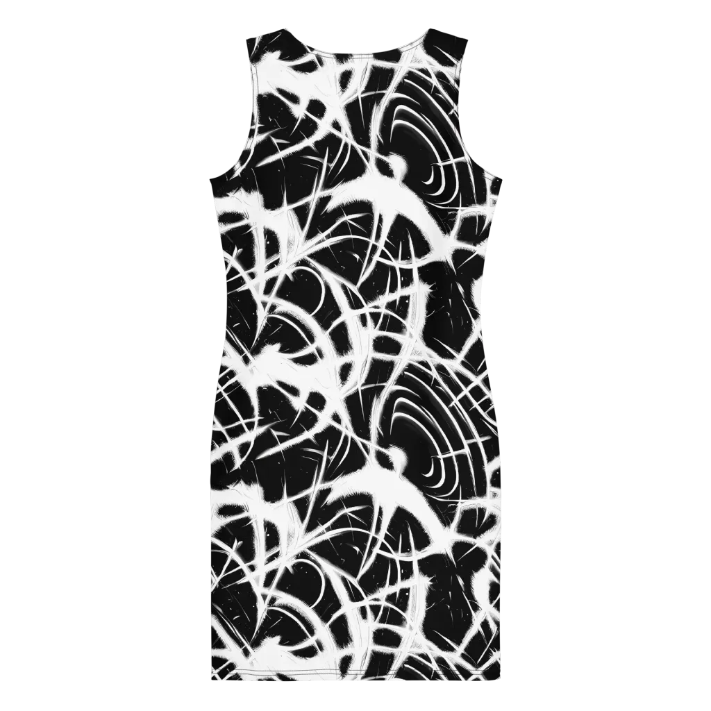Black Thorn on Bodycon Dress — Back