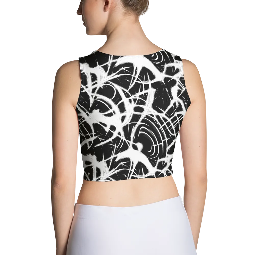 Black Thorn on Crop Top — Back