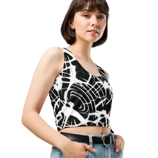 Black Thorn on a Crop Top
