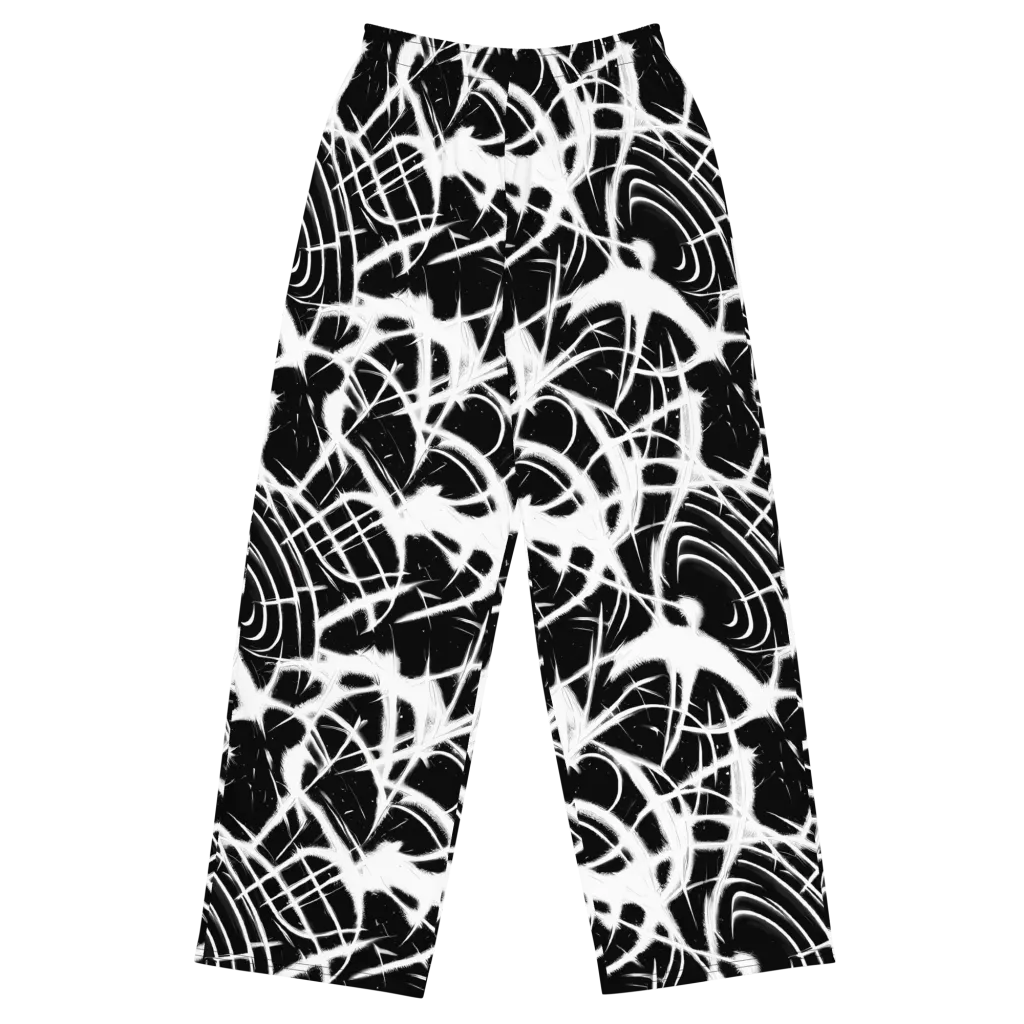 Black Thorn on Wide-Leg Pants — Front