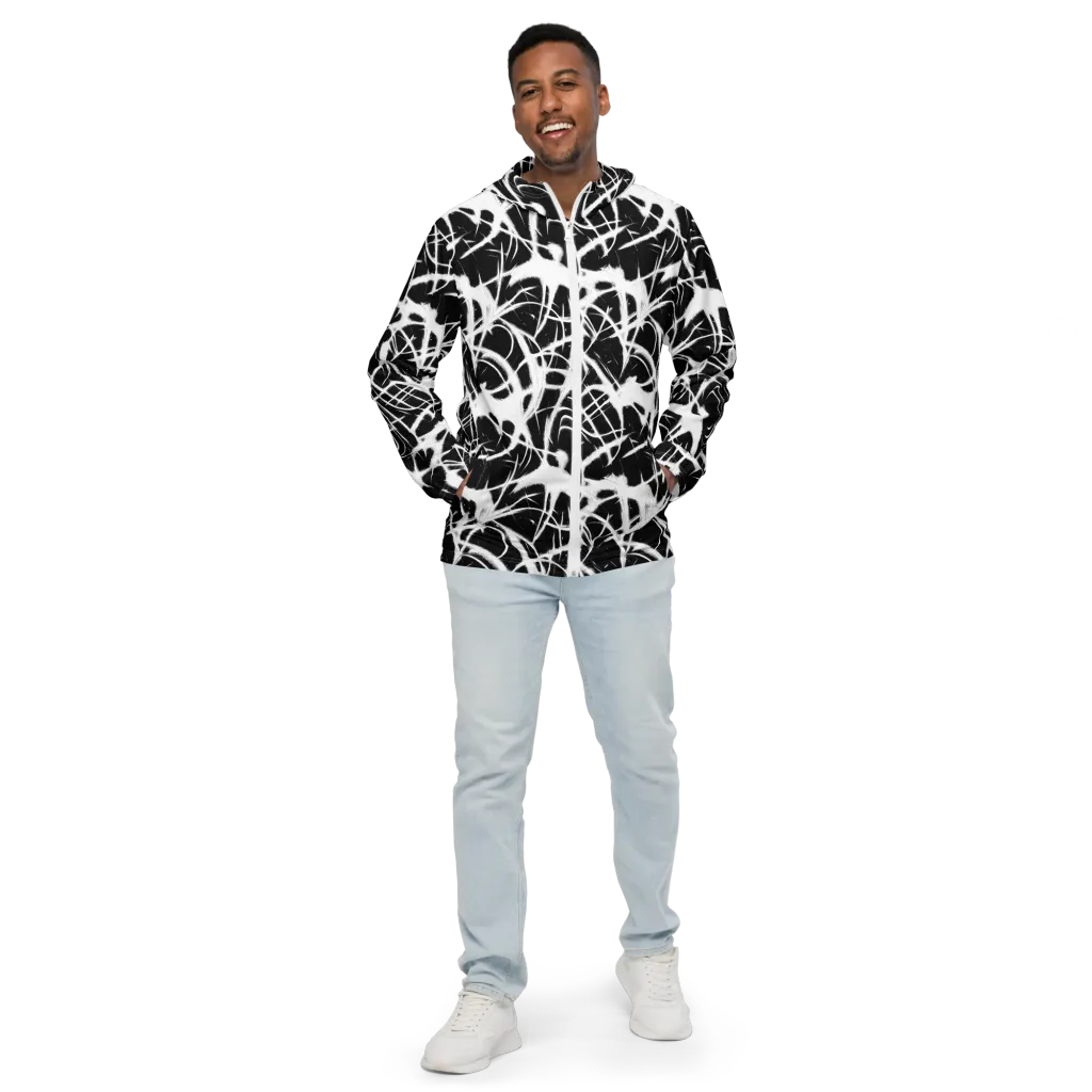 Black Thorn on Men's Windbreaker — Front