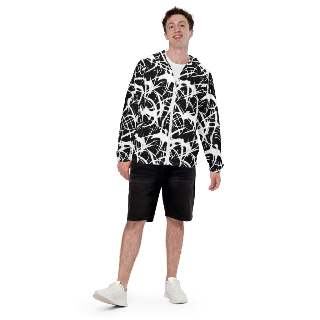 Black Thorn on Men's Windbreaker — Front