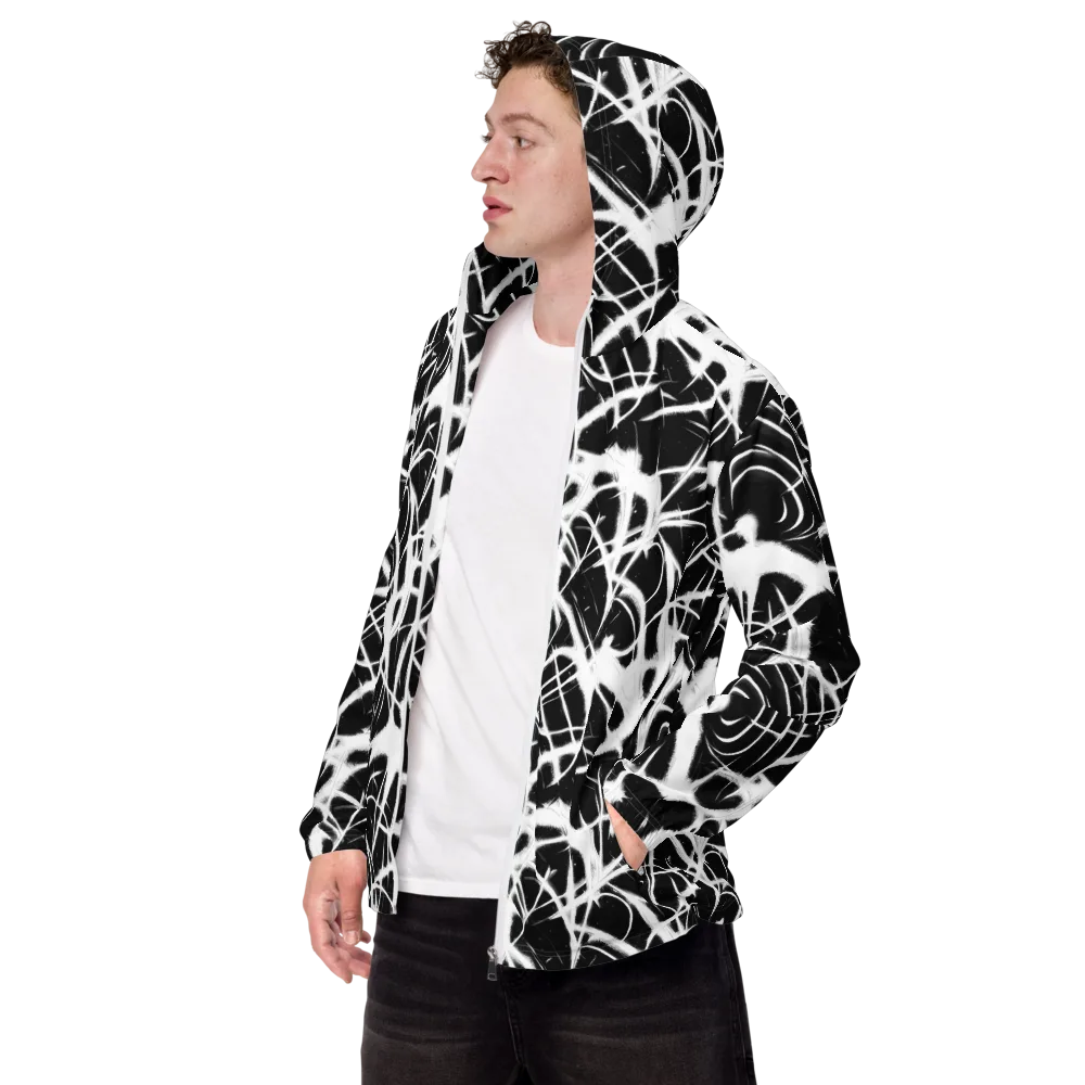 Black Thorn on Men's Windbreaker — Left Front